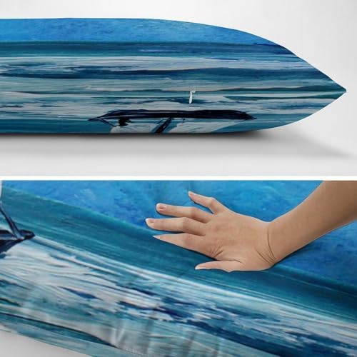 Summer Beach Body Pillow Cover Seagull Pillowcase - Image 5