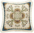 patdrea Designer Vintage Linen Throw Pillow Cover by patdrea