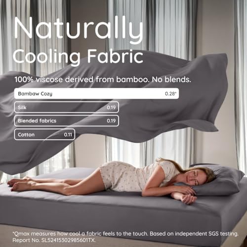 Bambaw 100% Viscose Derived from Bamboo Sheets California King Size Set – 4pcs - Image 4