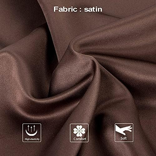 NTBAY Body Satin Pillowcase, Dark Brown - Image 2