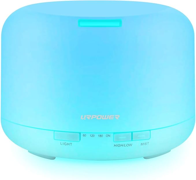 URPOWER Upgraded 500ML Essential Oil Diffuser Humidifiers Ultrasonic by URPOWER