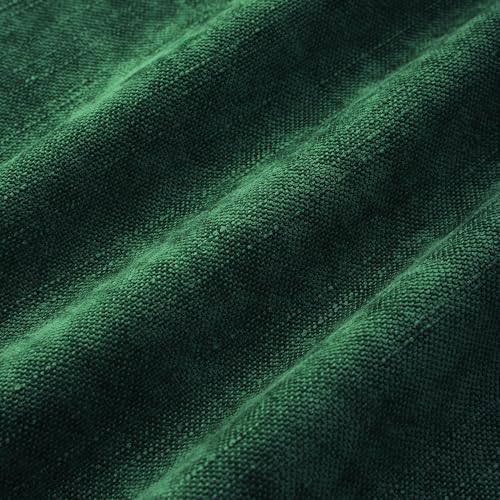 Allorry Throw Pillow Covers 22x22 Green Chenille Solid Home DecorSY014G22 - Image 3