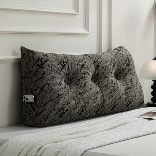 Gnostik Dorm Headboard Pillows Twin XL Triangular Wedge Pillows by Unknown