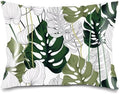 Satin Pillowcase for Hair and Skin, Palm Leaf Throw Pillow Cover 20"x26" Silk by Unknown