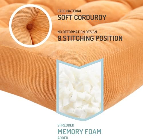 Floor Pillows Set of 6, Large Meditation Cushion - Image 3