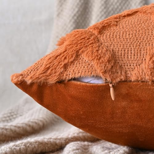 Set of 2 Soft Moroccan Throw Pillow Covers 24x24 Inch Plush Boho Decorative - Image 2