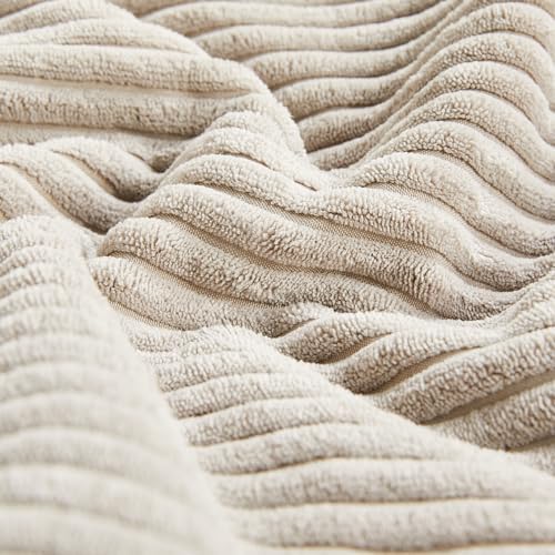 Fancy Homi 2 Packs Neutral Taupe Decorative Throw Pillow Covers 18x18 Inch - Image 5