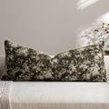 DEZENE Pack of 1 Vintage Floral Lumbar Pillow Covers 14x36 Boho Farmhouse by DEZENE