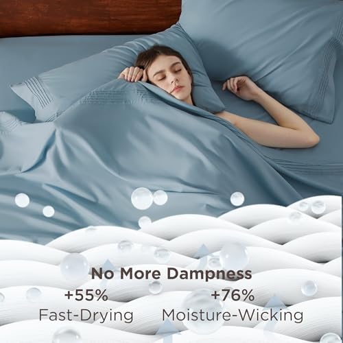 Bedsure Twin XL Sheets Dorm Bedding, GentleSoft Breathable Extra Long Twin - Image 3
