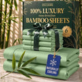 DECOLURE 100% Viscose Derived from Bamboo Sheets King Size, Luxury 6 Pc Set by DECOLURE