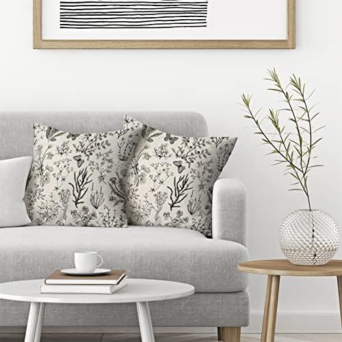 AEIOAE Spring Pillow Covers 16x16 Inch Set of 2, Seasonal Floral Outdoor - Image 3