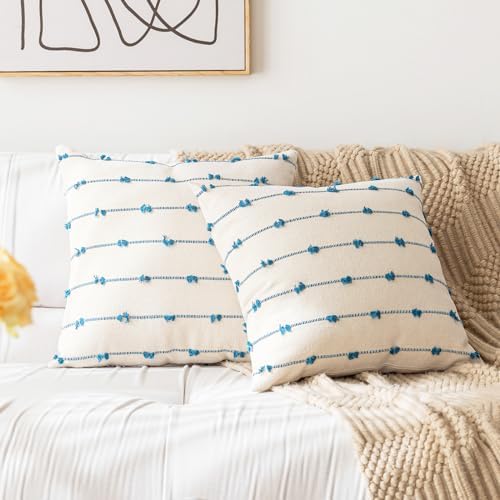 YEENAASY Boho Throw Pillow Covers 24x24 Set of 2 Farmhouse Pillow Cases - Image 6