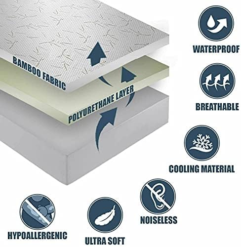 Bamboo Mattress Protector with Zipper - Image 6