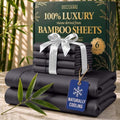 DECOLURE 100% Viscose Derived from Bamboo Sheets King Size, Luxury 6 Pc Set by DECOLURE