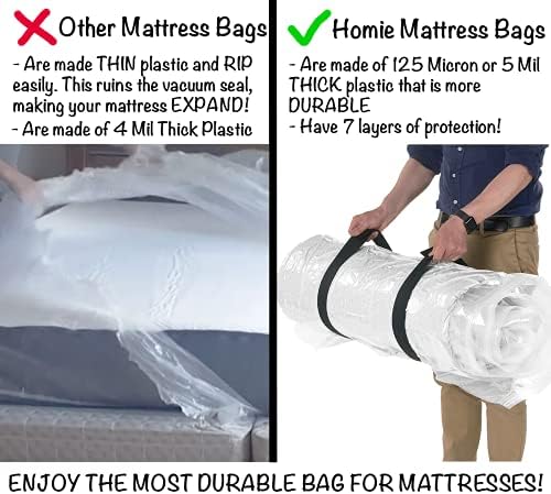 Mattress Vacuum Bag for Moving, Vacuum Seal Mattress Bag for Memory Foam or - Image 5
