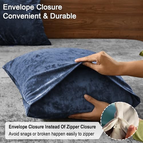 PHF Truly Velvet Pillowcases Standard Size 20" x 26", No Insert - Image 5