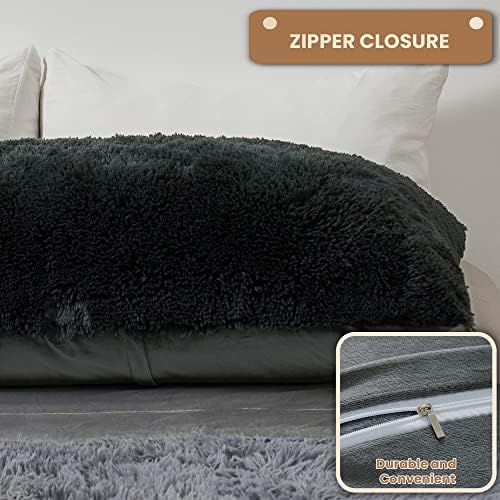 MEGO Luxury Fluffy Faux Fur Body Pillow Cover 20x54 - Image 4