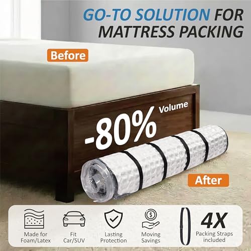 Foam Mattress Vacuum Bag with 4 Adjustable Straps, King/California-King - Image 2