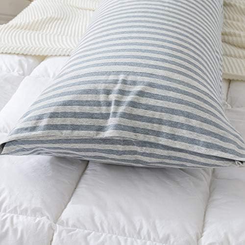 H HOUSEHOLD 100% Jersey Knit Cotton Body Size Pillowcases Set of 1, Super Soft - Image 4