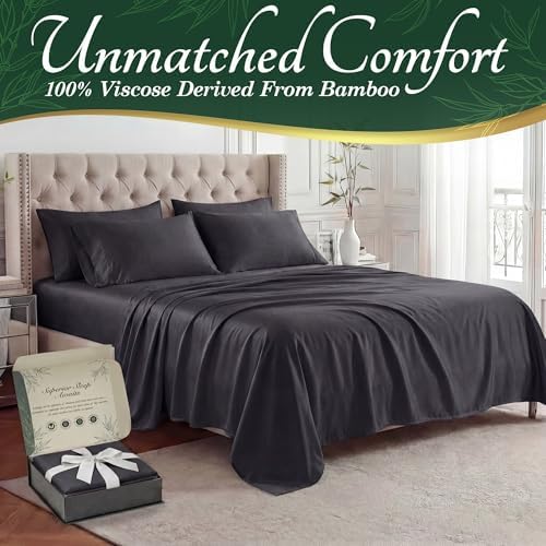 DECOLURE 100% Viscose Derived from Bamboo Sheets Queen Size - Image 2