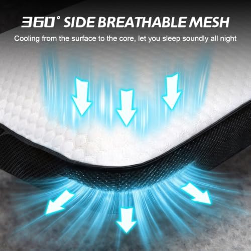 Memory Foam Pillows 2PCS, Cooling Bed Pillows - Image 4