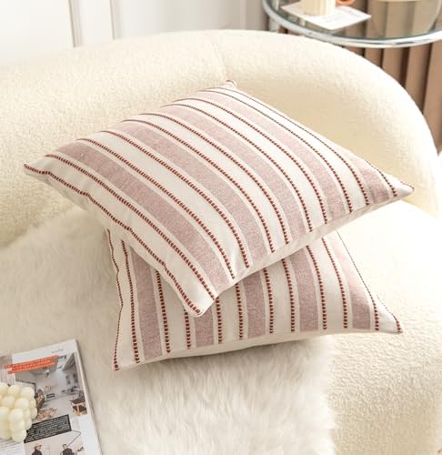 Cethom Decorative Boho Throw Pillow Covers, Farmhouse Textured Pillow Case - Image 2