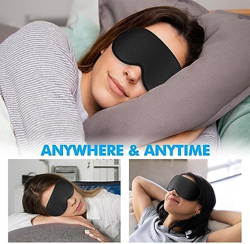 Sleep Mask for Men and Women, 3D Blackout Eye Mask for Side Sleepers - Image 6