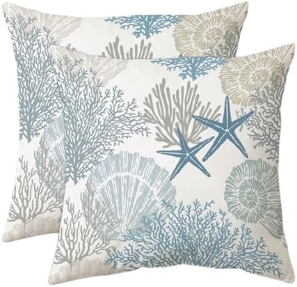 Tritard Coastal Pillow Covers Set of 2 by Tritard