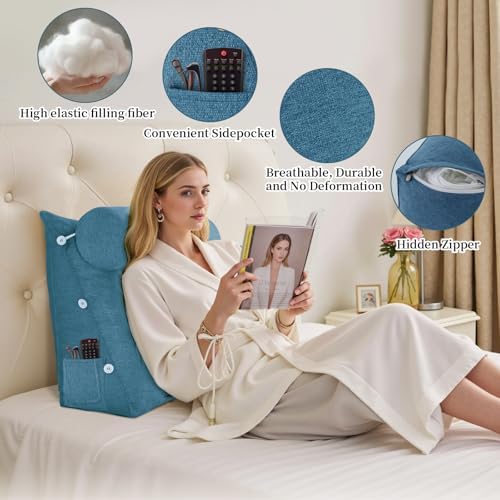 Adjustable Bed Wedge Reading Pillow - Image 4