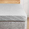 HOMRELEXA Bamboo Mattress Topper Queen Size 4 Inch, Cooling Gel & Bamboo by HOMRELEXA