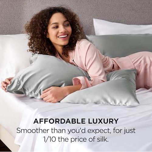 Bedsure King Size Satin Pillowcase Set of 4 - Image 3