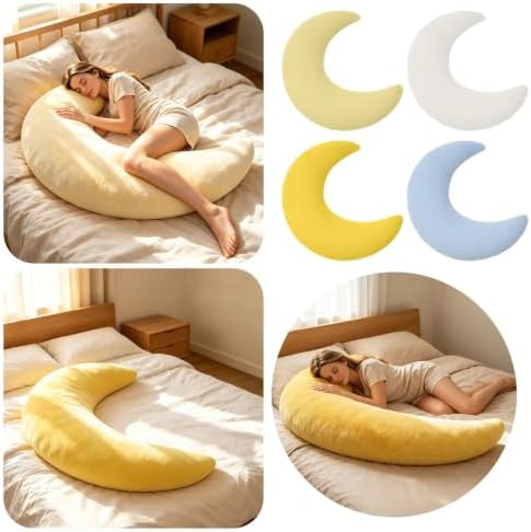 Moon Body Pillow, Oversized C Shaped Full Body Pillow - Image 7