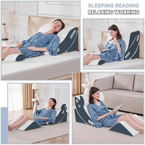 Yojoker 4PCS Orthopedic Bed Wedge Pillow Set - Image 4