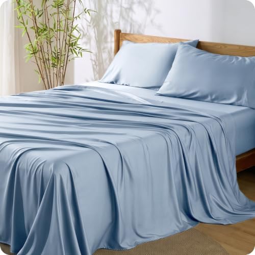 Bedsure PureWoven 100% Rayon Derived from Bamboo, Full Size Sheets by BEDSURE