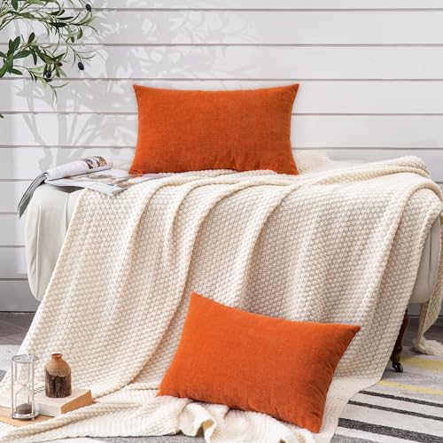 GAWAMAY Lumbar Pillow Decorative Rectangle Throw Pillow Covers 12"x20" Inch Set - Image 5