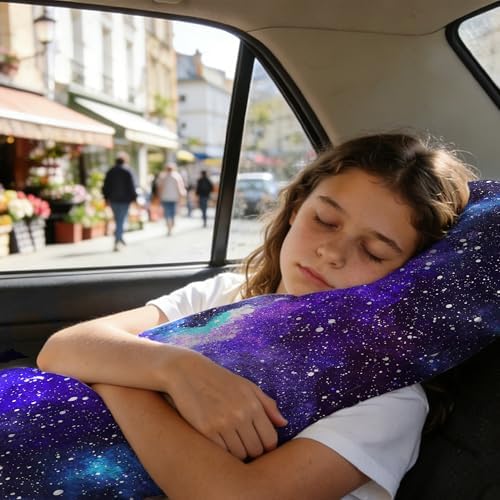 Body Pillow Cover with Zipper, Fantasy Space Universe Nebula Starry Sky - Image 6