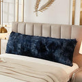 JAUXIO Faux Fur Fluffy Body Pillow Cover Luxury Shaggy Plush Decorative Body by JAUXIO