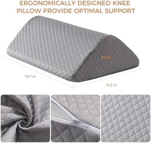 Knee Wedge Pillow 6.3'' for Post-Surgery Recovery-Leg Elevation Support for - Image 2