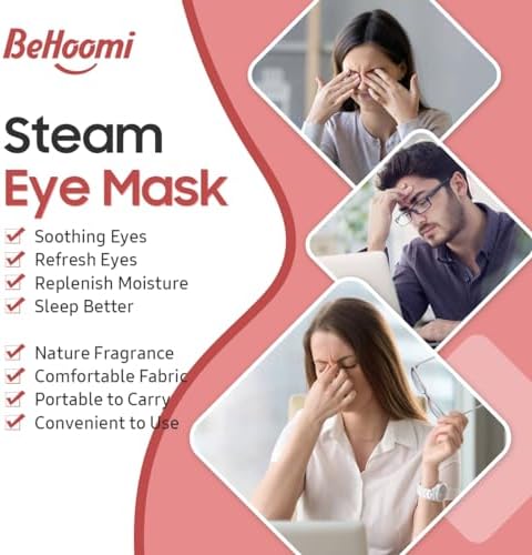 BeHoomi 30Packs Steam Eye Mask, Heated Eye Mask - Image 3