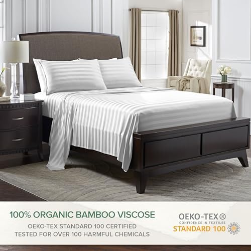Pure Bamboo California King Sheets, Genuine 100% Organic Viscose Derived from - Image 2