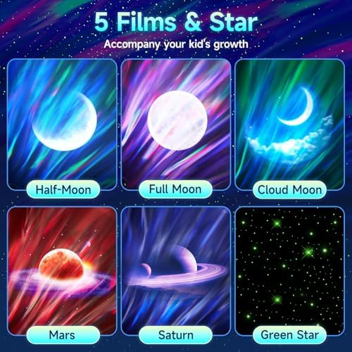 COOLNIGHT Ambient Lighting Sound Machine Aurora Night Light Projector - Image 5