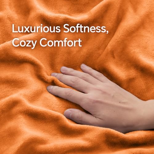 BEDELITE Flannel Pillow Cases Queen Size Set of 2, Burnt Orange, 20x30 in - Image 4