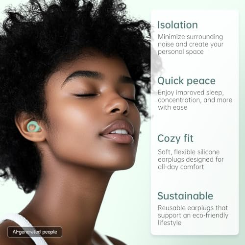 Ear Plugs for Sleeping Deep Focus, 30dB Noise Reduction - Image 2