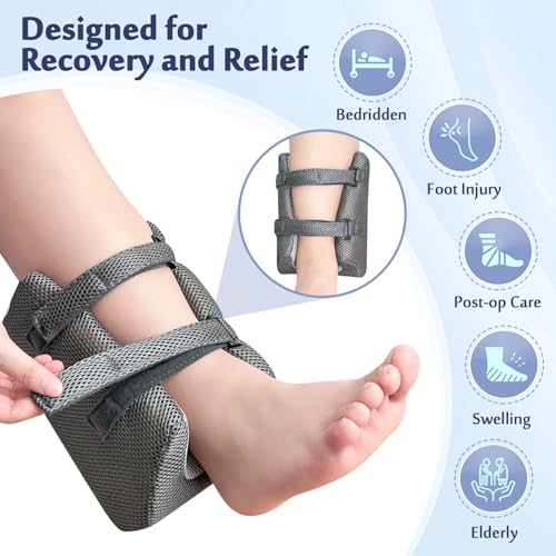 Heel Protector for Pressure Sores, Ankle Elevation Wedge Pillow - Image 3