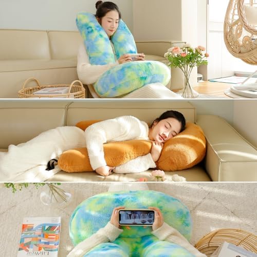 FHSGGP Travel Pillow Car Pillow Kid Car Sleeping Large Brown - Image 6