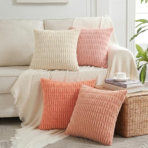 Fancy Homi 4 Packs Decorative Throw Pillow Covers by Fancy+Homi