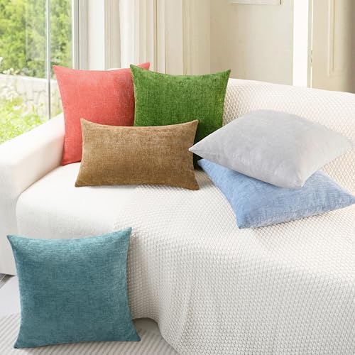 CaliTime Decorative Couch Throw Pillow Covers 18 X 18 Inches Living Coral - Image 4