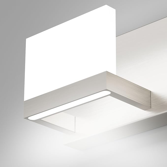 Tipace 7 Lights LED Modern Vanity Light Brushed Nickel Bathroom Lighting - Image 7