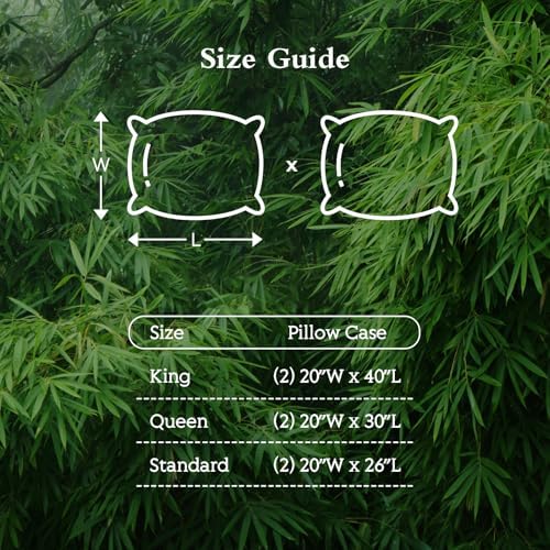 Cooling Pillowcases King Size Set of 2, Viscose Derived from Bamboo - Image 7