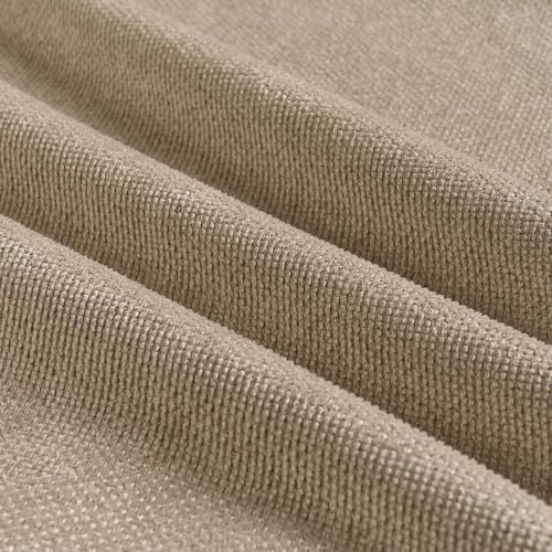 Fancy Homi Set of 2 Taupe 20x20 Inch Soft Chenille Decorative Throw Pillow - Image 4